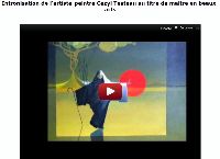 Intronisation de l'artiste-peintre Cezyl Testeau au titre de maître en beaux-arts 2011