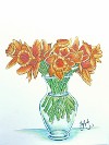 Ginette Ash - Bouquet de  jonquilles